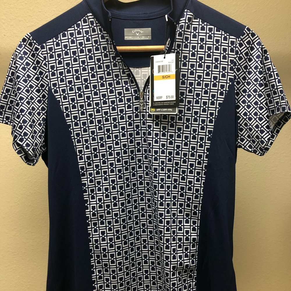 Callaway women’s golf shirt S navy blue